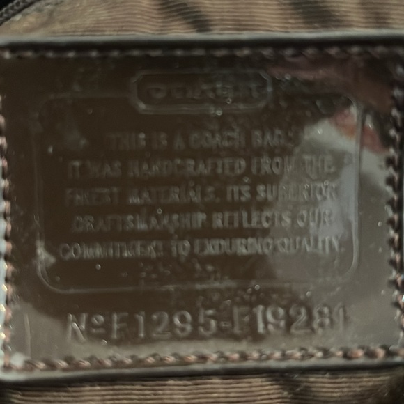 Coach logo canvas bag with dust bag - Picture 11 of 17